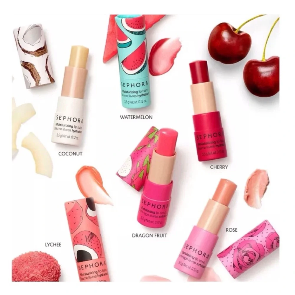 Sephora Original Moisturizing Lip Balm- 8HR Hydrating Treatment, (Cherry) (NWT)